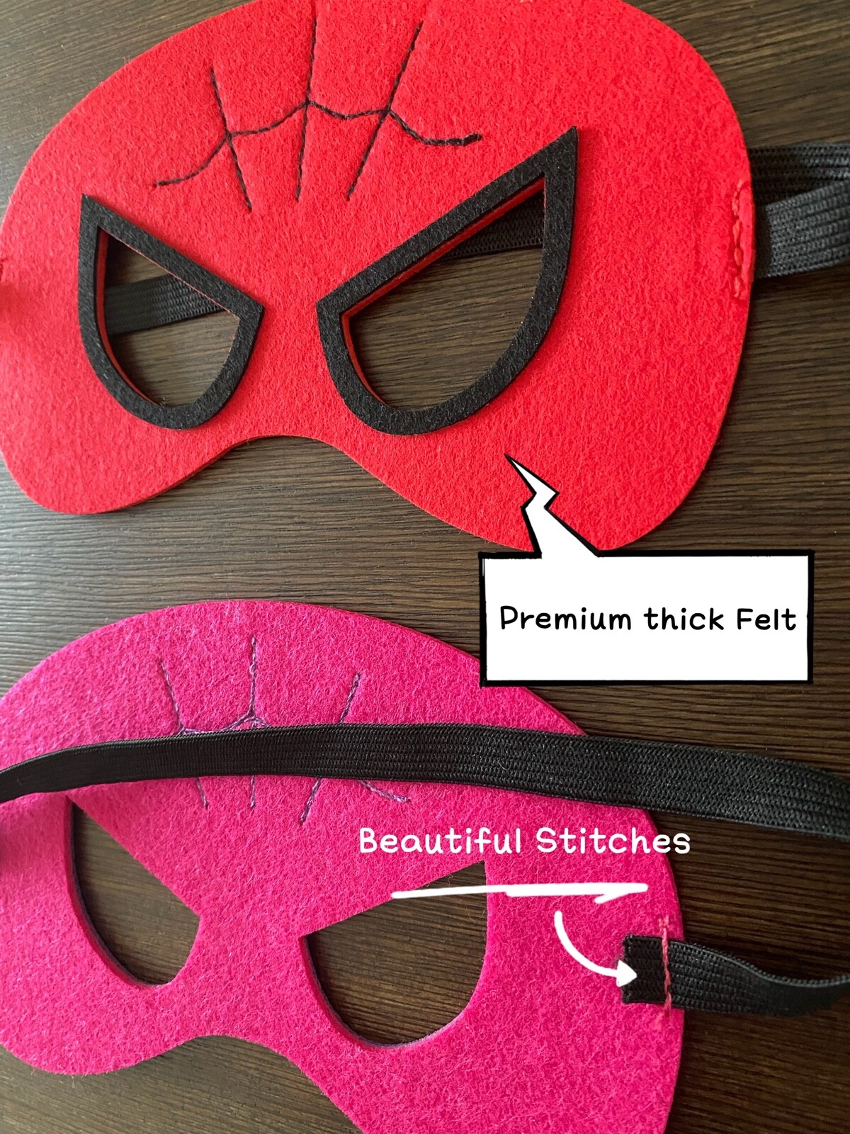 16/18PCS Party Pack Kids Superhero Masks,Superhero Birthday Party Favors,Costume