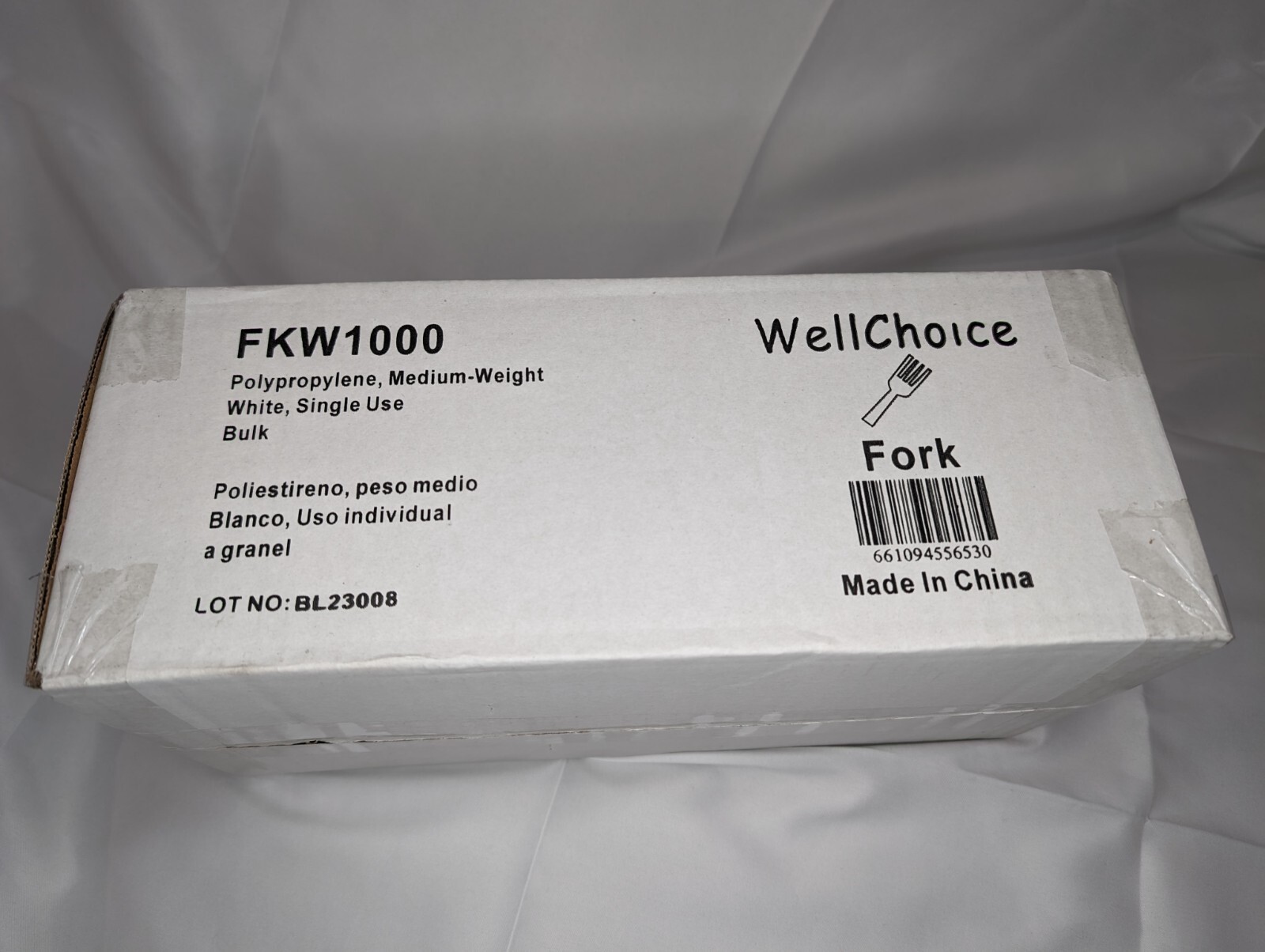 Medium Weight Disposable Plastic Forks 1000- Bulk White Plastic Silverware