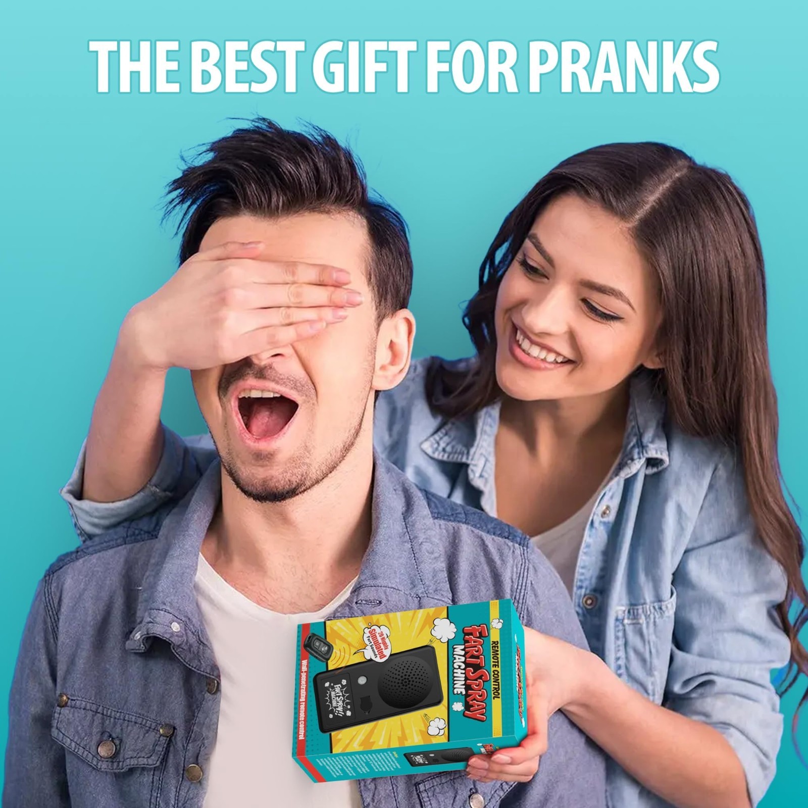 Remote Control Fart Machine – 20 Realistic Sounds, Funny Gag Gift for Parties, O