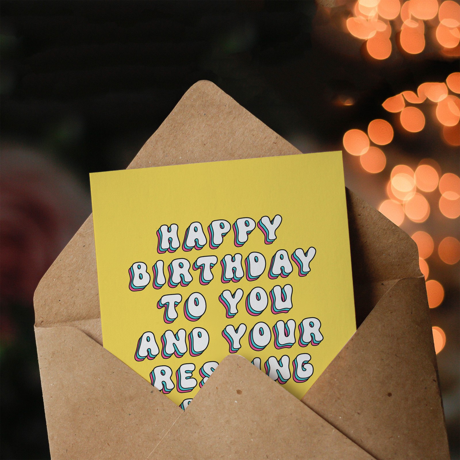 Birthday Card RBF Resting B*tch Face Fun Funny Rude Adult Humour Joke