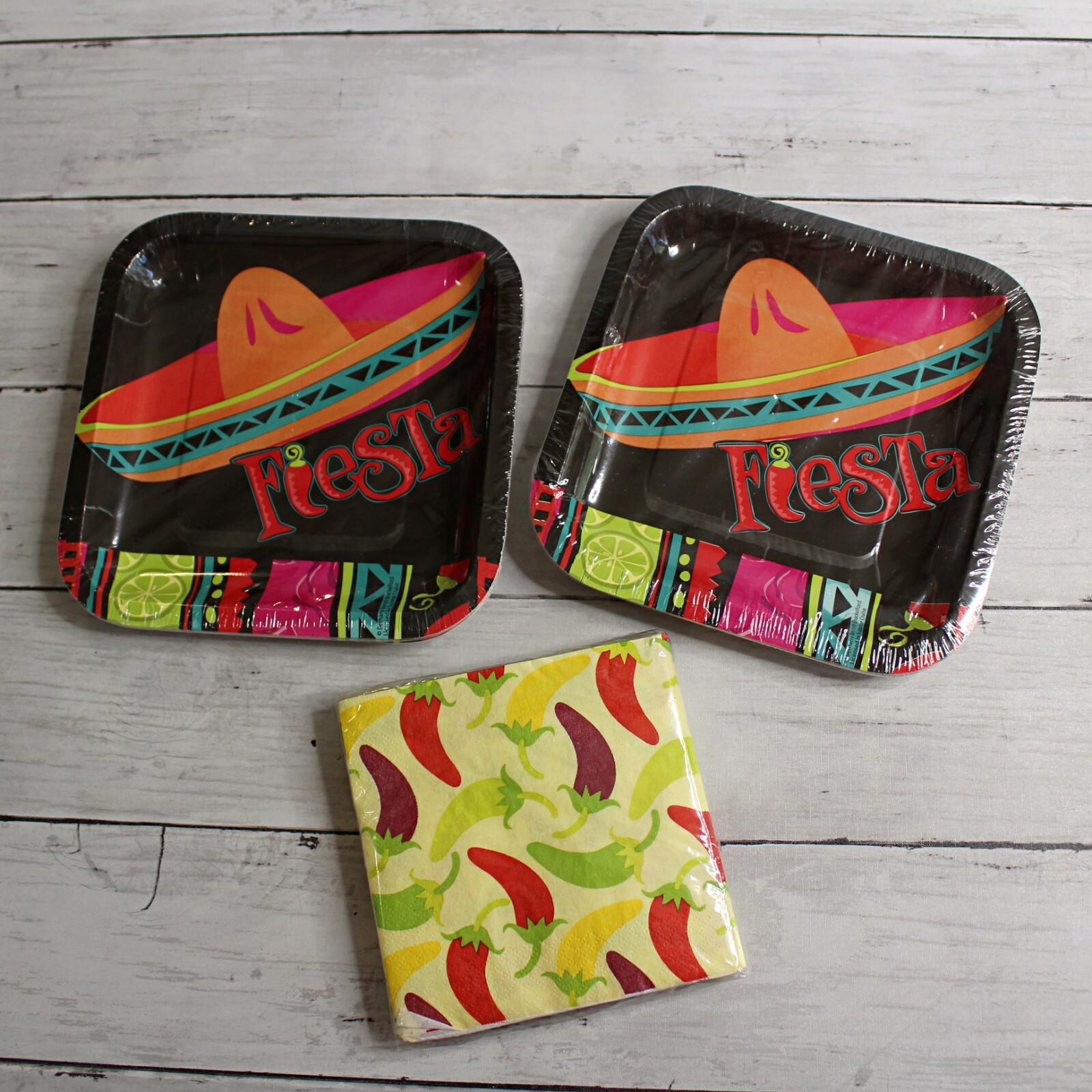 Dessert Paper Plates Napkins Party Cinco de Mayo Fiesta Mexican All Occasion