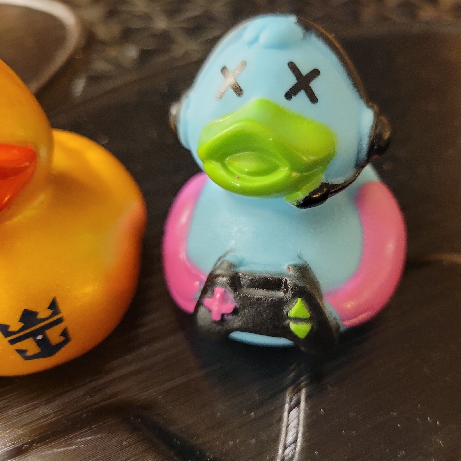 3 x Royal Caribbean yellow Rubber Ducks multi color Cruise 4 inch