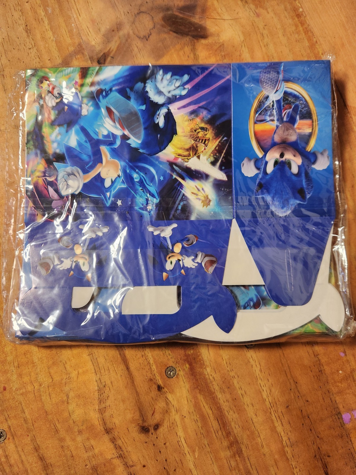 12 Pc Sonic the Hedgehog Blue Paper Party Bags Kids Party Favor Bags