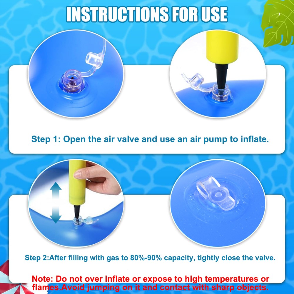 Inflatable Floating Swimming Pool Basketball Hoop Ring Toss Toys Game Set Summer