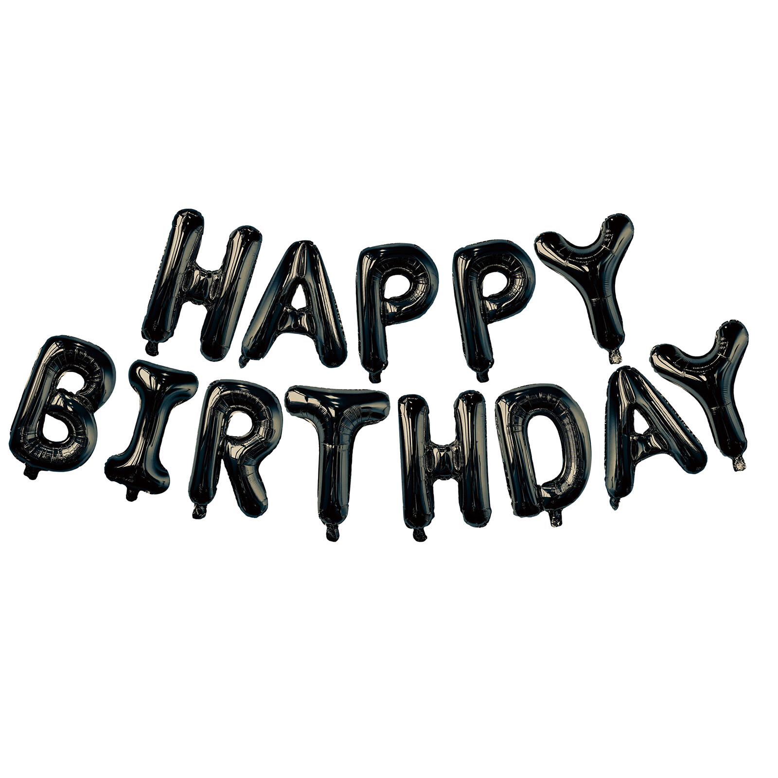 Letter Balloons Black Happy Birthday Balloon Letter Balloon