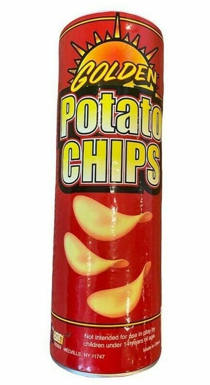Potato Chips Snake Can Spring Pop – Fun Classic GaG Prank Joke Clown Party Toy