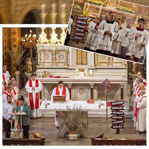 4.5 Feet Cardboard Stand-up Cutout 4.5 ft Biblical Cities Directional Sign