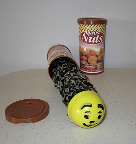 Rhode Island Novelty Snake in A NUT CAN 4 inches tall, 2 diameter