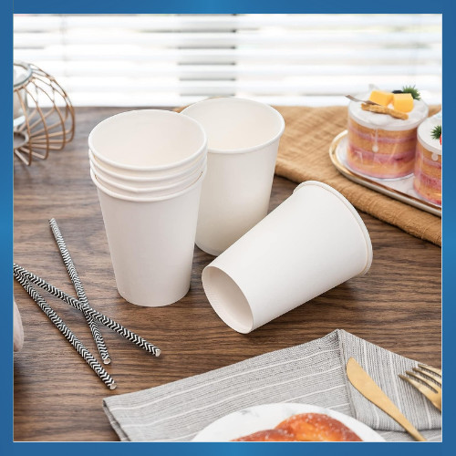 7oz White Paper Vending Cups Disposable Cups For Hot Drinks And Water Coolers