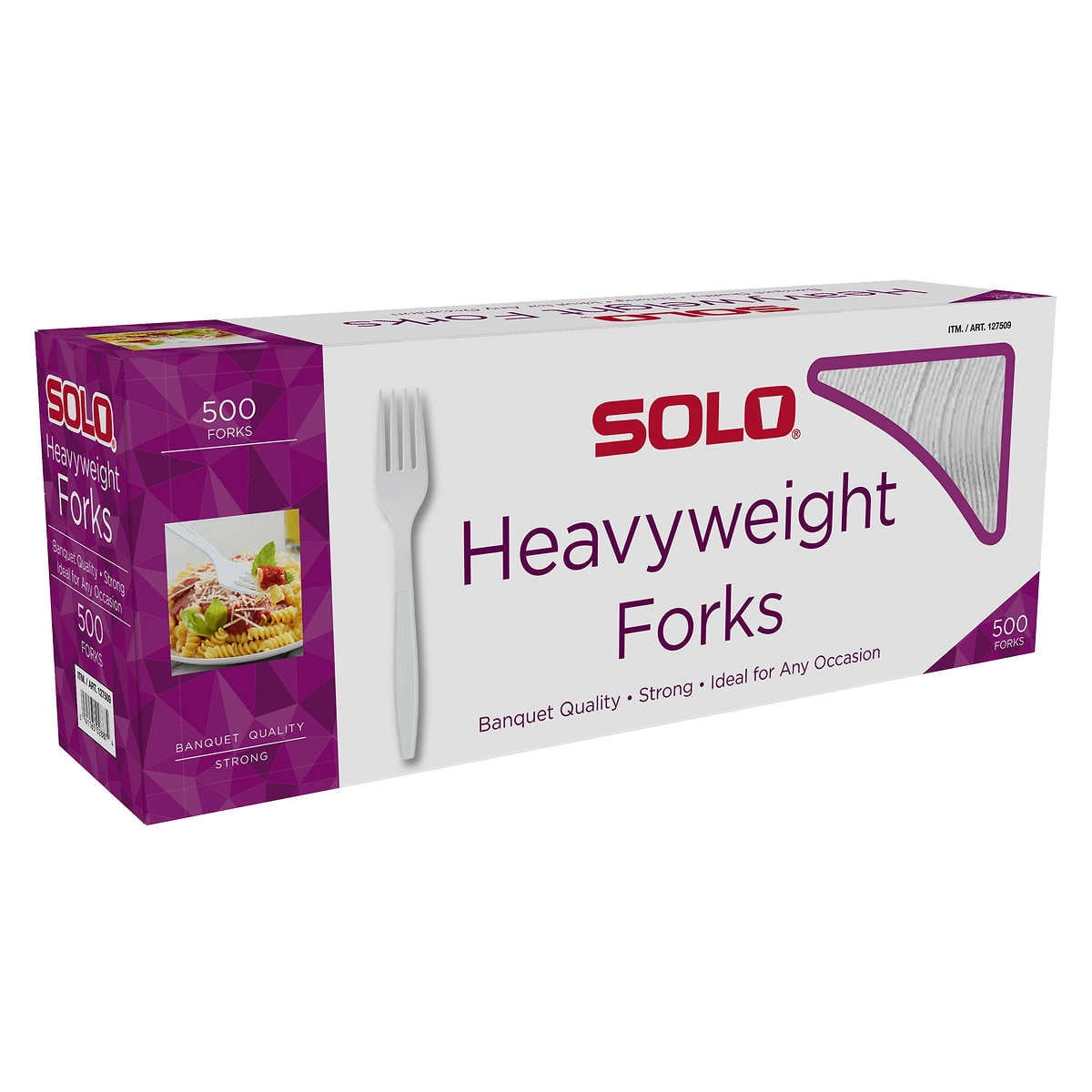Solo Heavyweight Plastic Spoon, White, 500-count