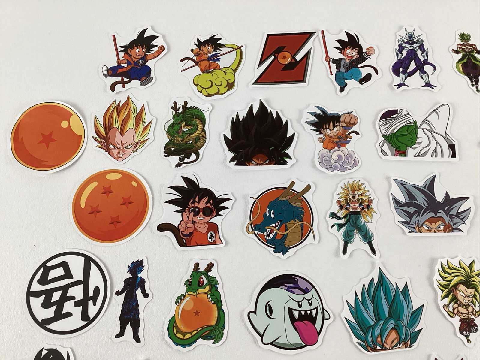 Dragon Ball Z Stickers 46 Lot Birthday Party Favors Medium Size Assorted