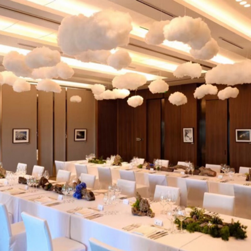 3D Artificial Clouds Wedding Party White Fake Cloud Cotton Home Stage Decor Prop