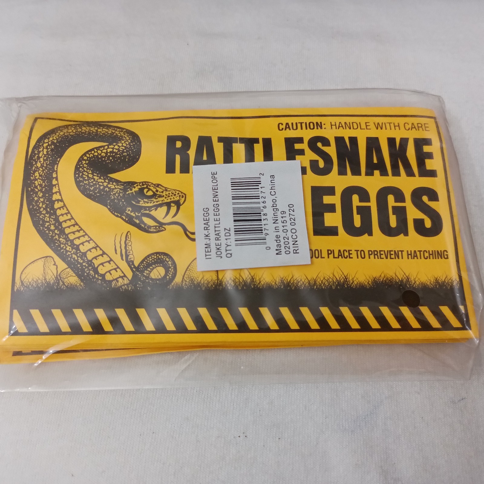 Rattlesnake Eggs 12pk Gag Joke Prank