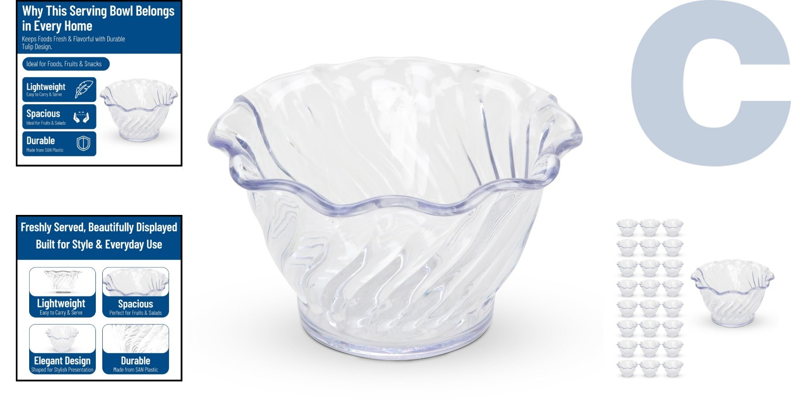 Versatile 5.4 oz Plastic Parfait Cup – Dishwasher Safe Serving Solution