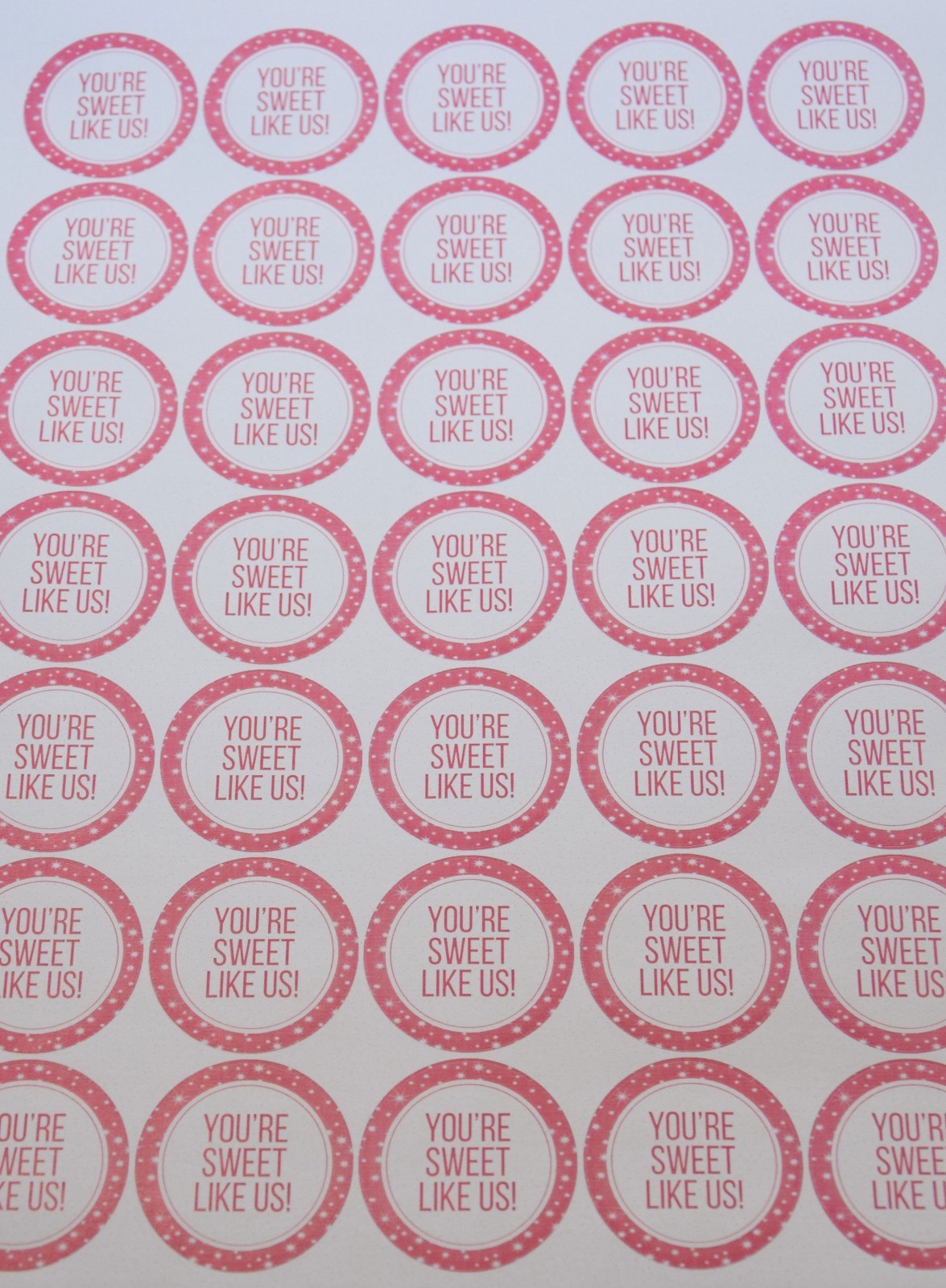 Sheet of Personalised Any Occasion Stickers Sweet Cones Party Gloss Matte