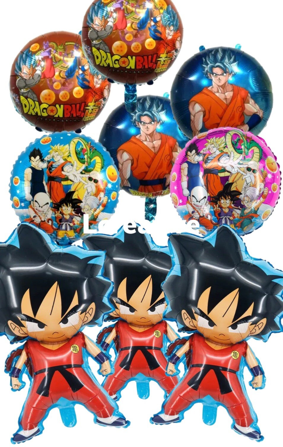 DRAGON BALL Z Balloons Birthday Party Decorations Balloons 9 Balloon Set Gift