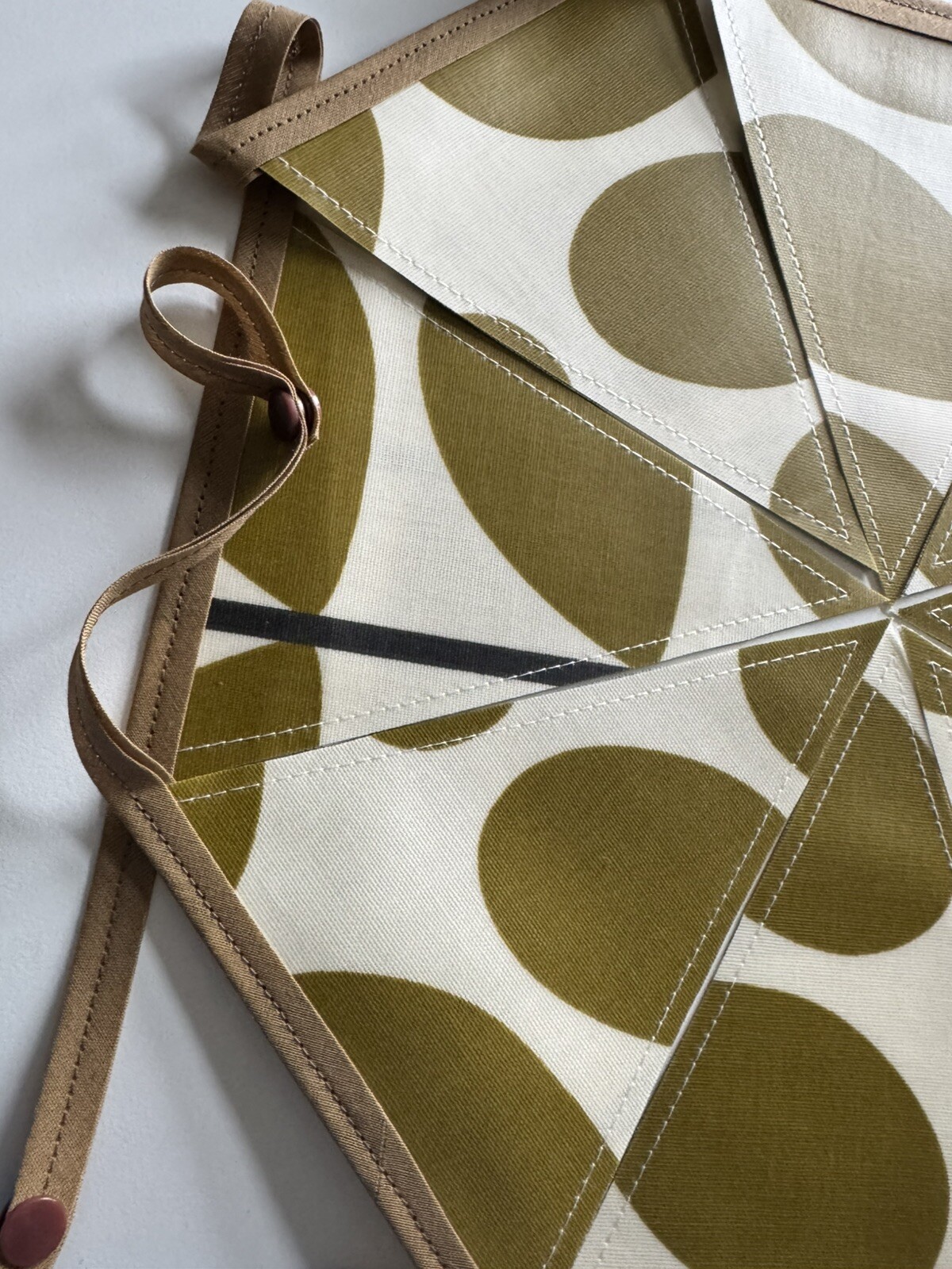 Handmade Oilcloth Bunting – Garden/Home Contemporary – 2 Meters Double Sided