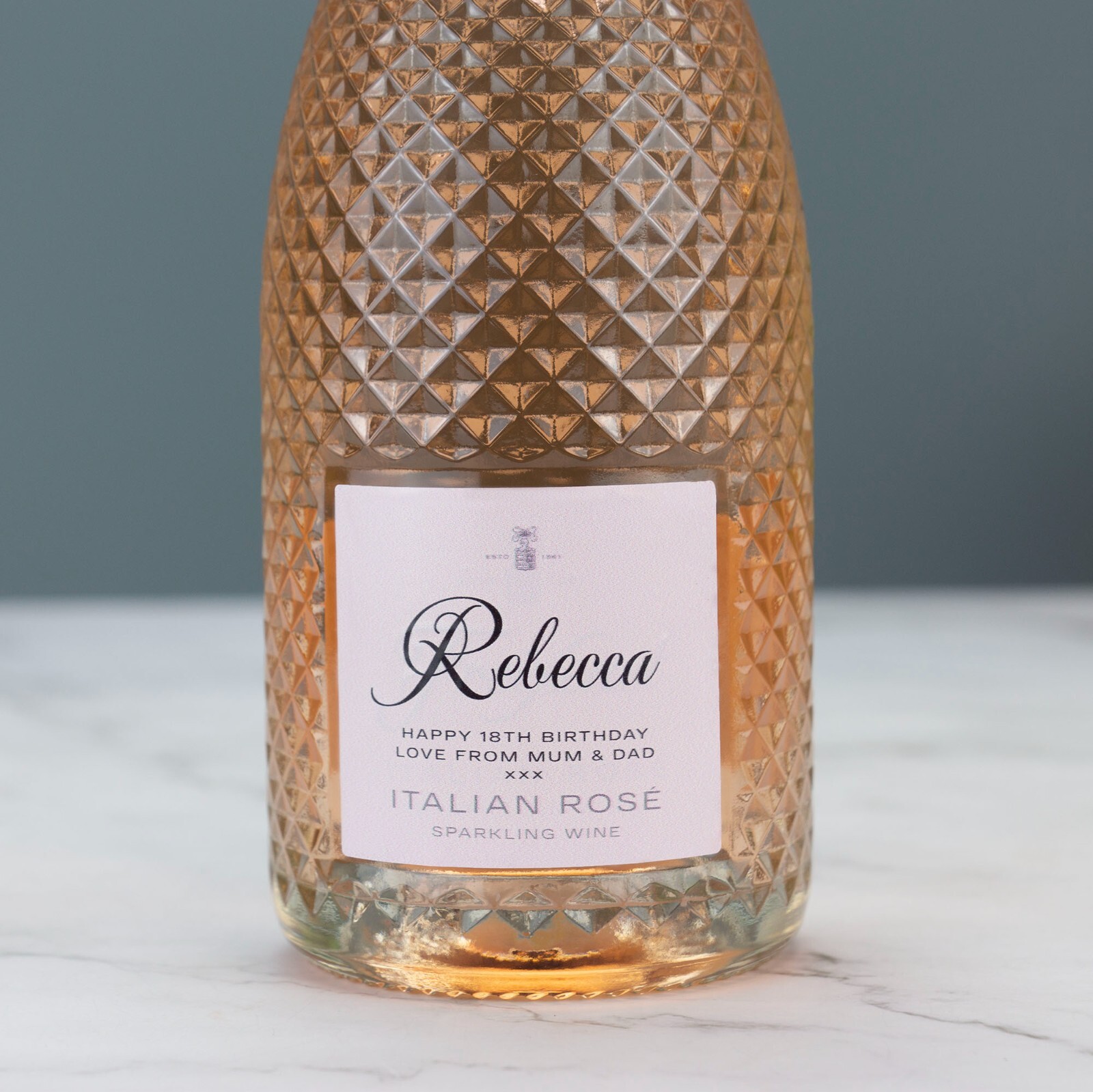 Personalised Prosecco Champagne Wine Label Vinyl Sticker Funny Novelty Gift