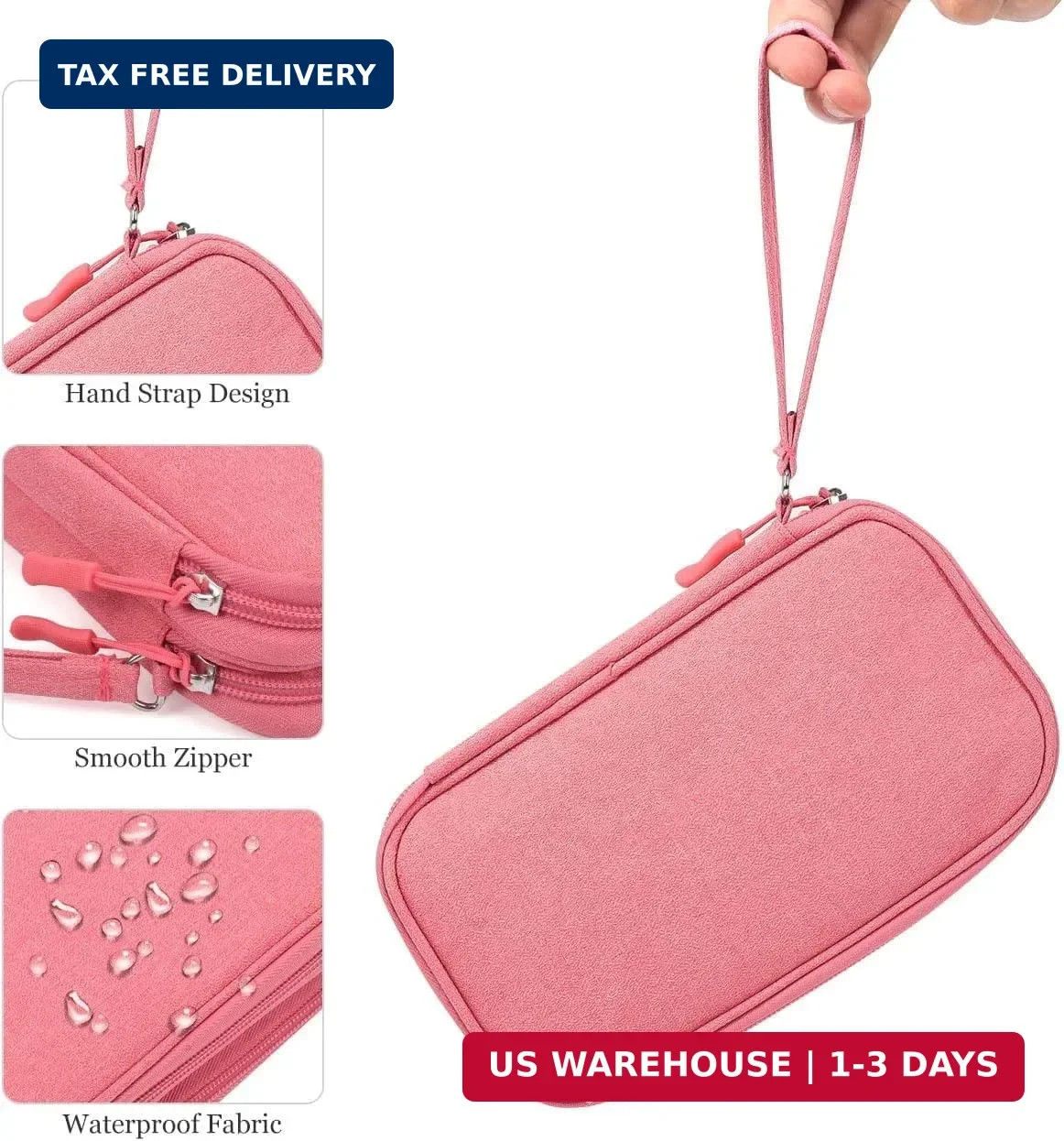 CAOODKDK Electronic Organizer Travel USB Cable Accessories Bag/Case,Waterproof f