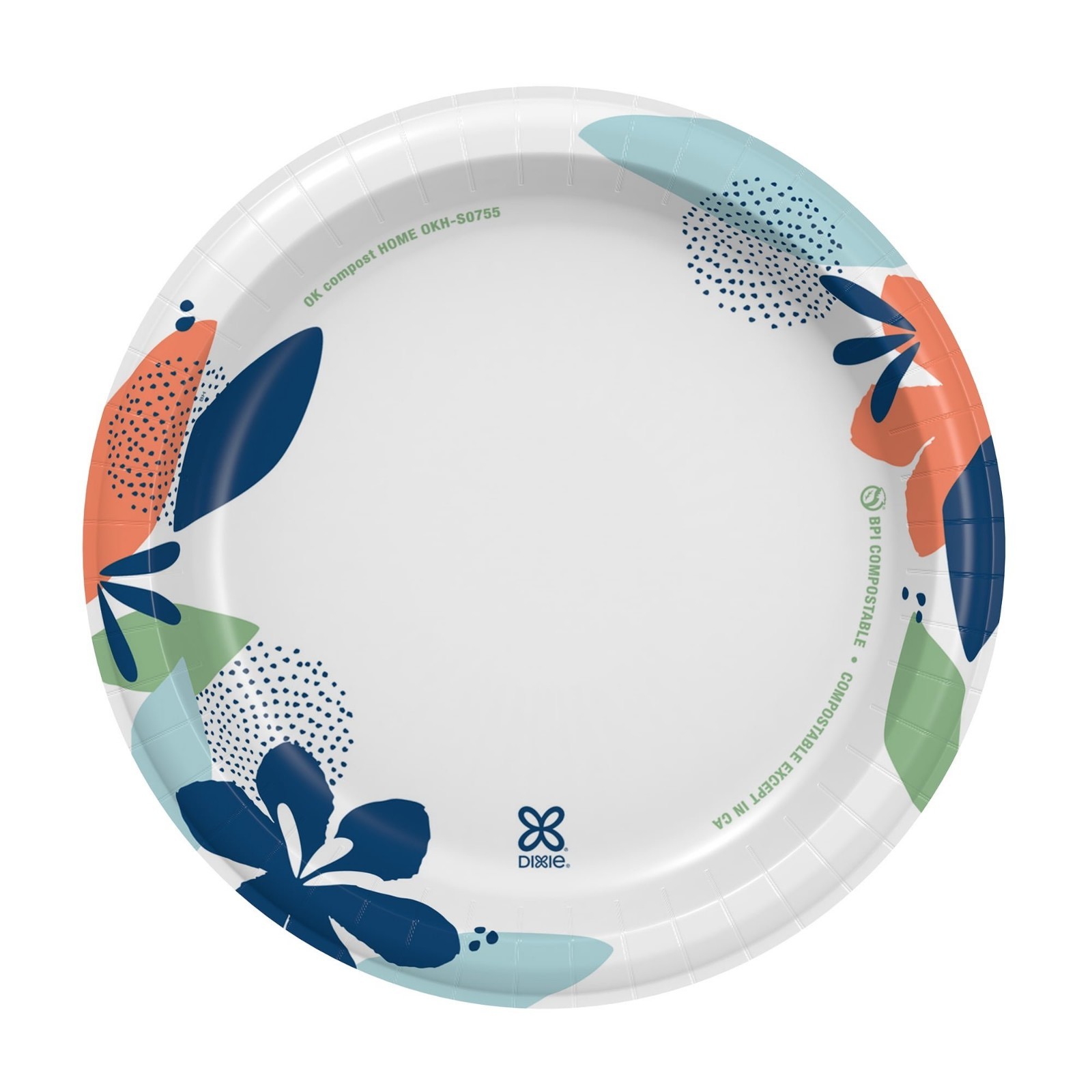 Dixie Disposable Paper Plates, 8.5″, Multi-Color, 200 Count