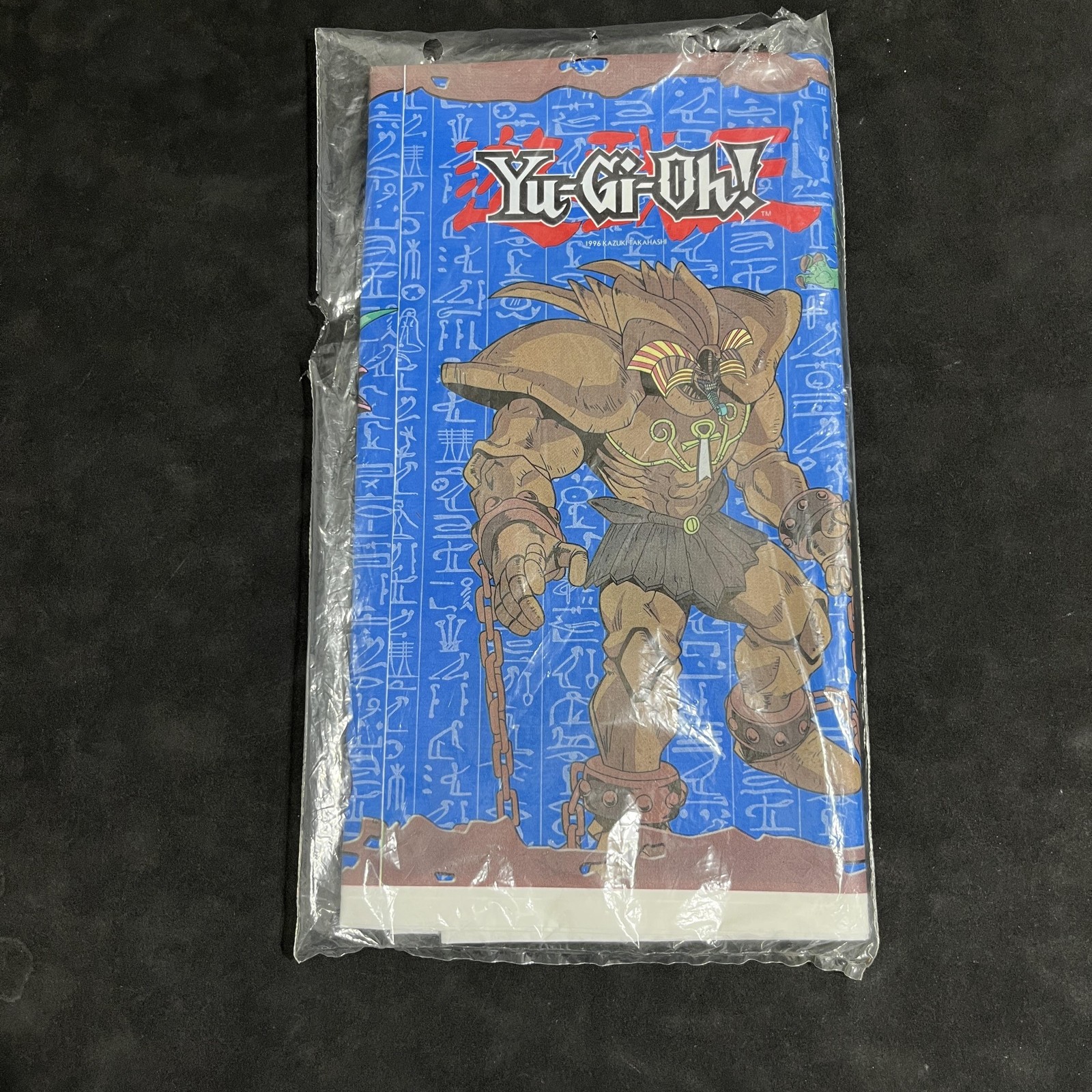 Vintage DesignWare Yu-Gi-Oh Plastic Tablecover Blue Party 54×96 Tablecloth USA