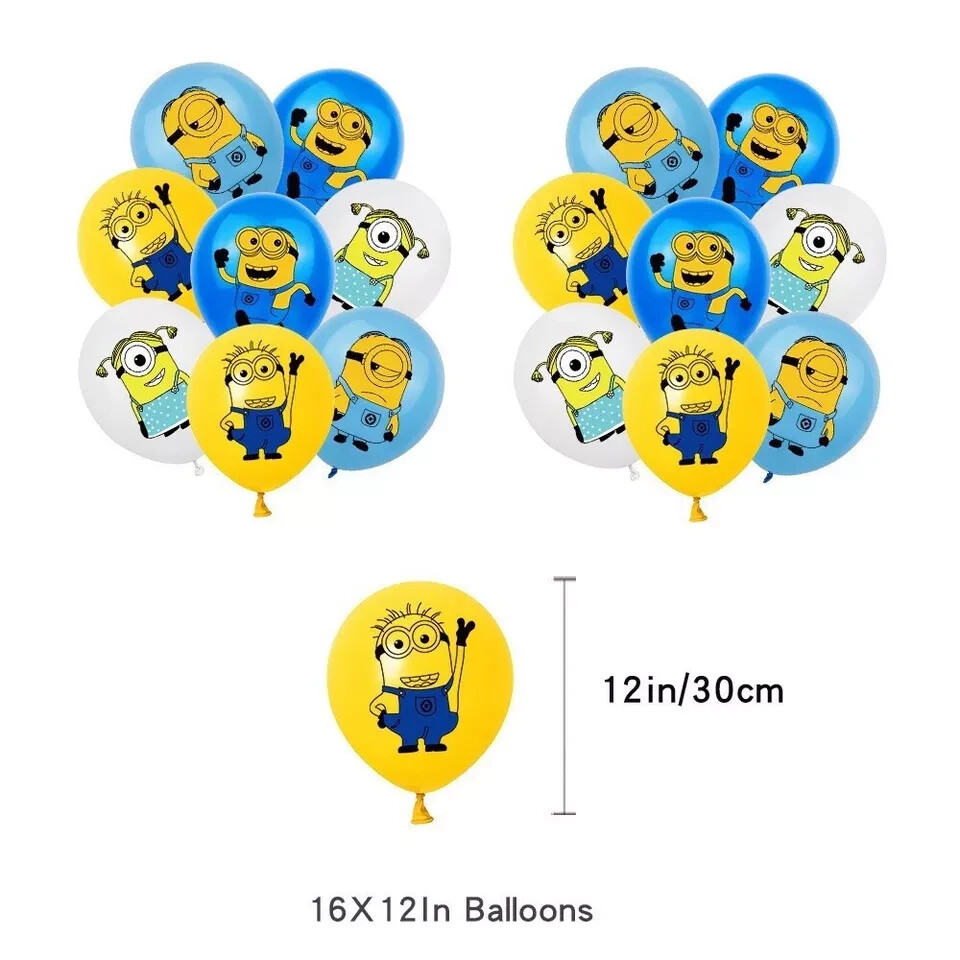 Minions Theme Birthday Party Supplies Kits,for Kids Birthday Party Decoration