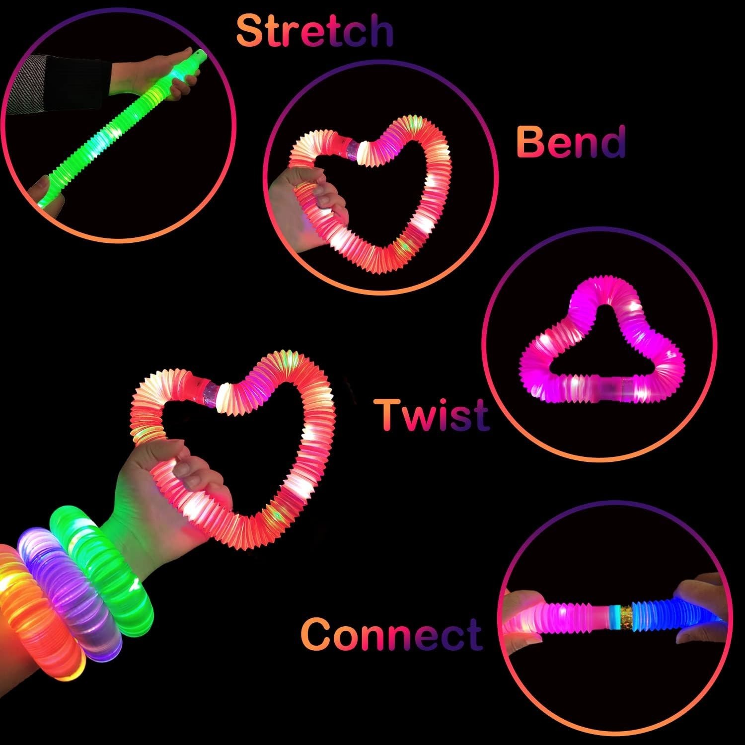 Vibrant Glow Stick Party Supplies – 24 PCS Glow Accessories for Any Occasion