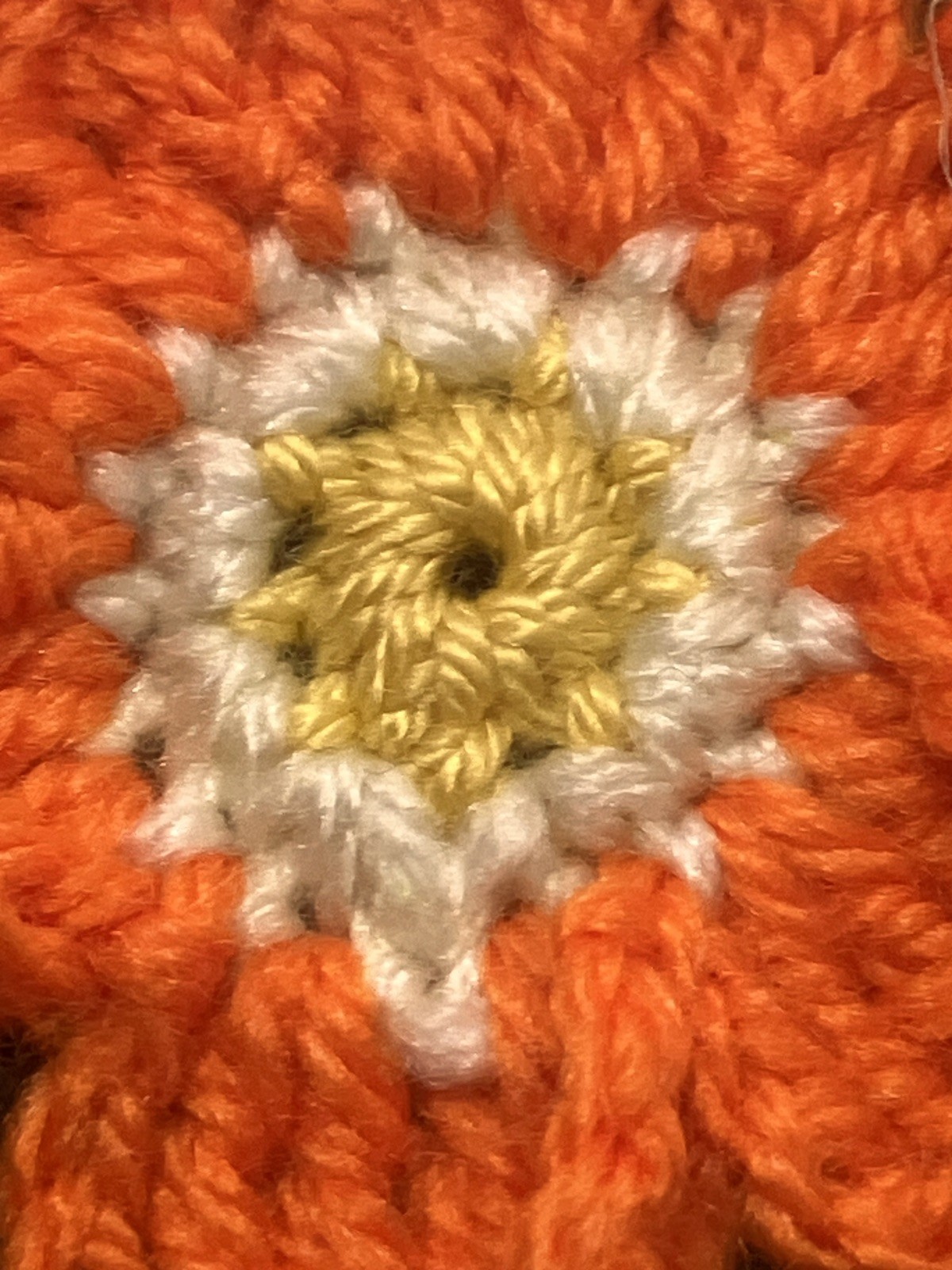 🌸NEW Hand Crochet PRETTY jute 7 Flowers Bunting Window Camper Summer 35” Gift