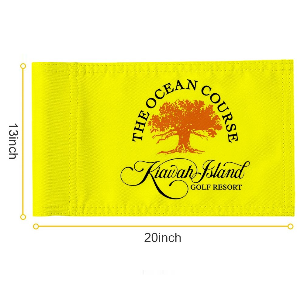KIAWAH ISLAND OCEAN COURSE PGA Tour Golf Pin Regulation Tube Flag 13x20Inch