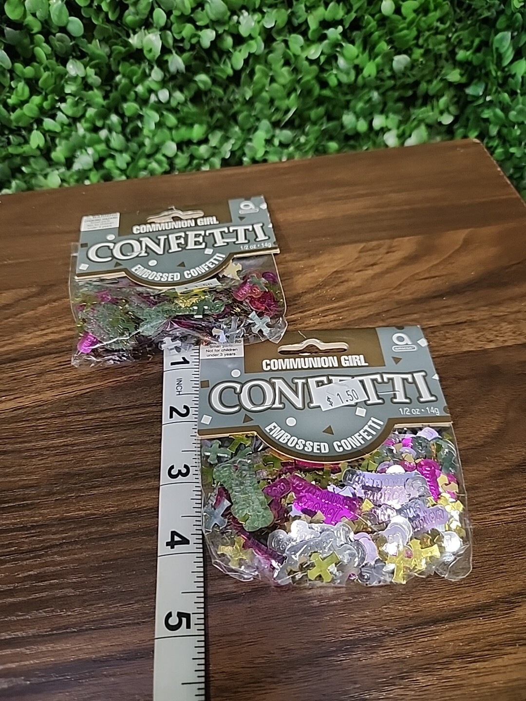 Embossed Confetti: Comunion GIRL Gold, White, And Pink Assorted