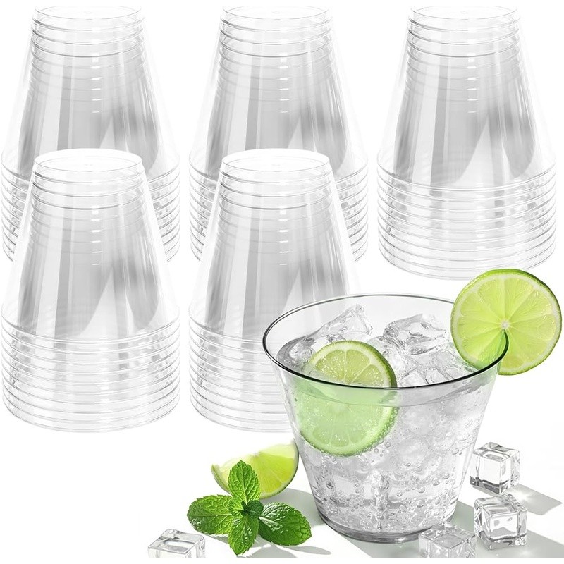 Durable Disposable Plastic Cups 9oz Perfect Parties Weddings Events Celebrations