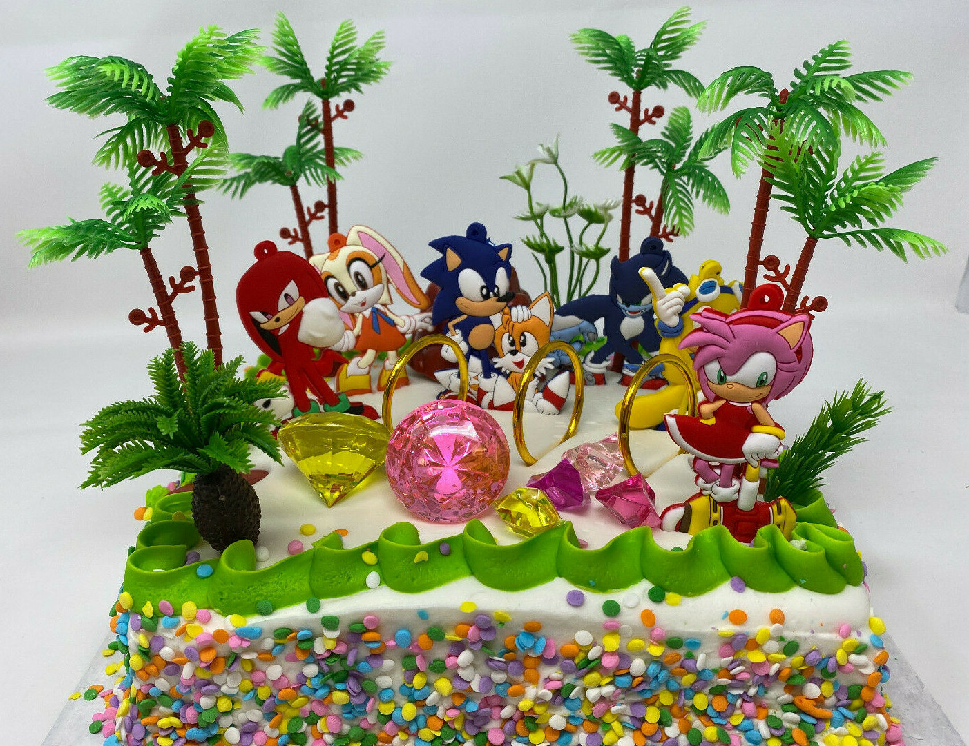 Sonic The Hedgehog 2 Birthday Cake Topper Set ~BRAND NEW~