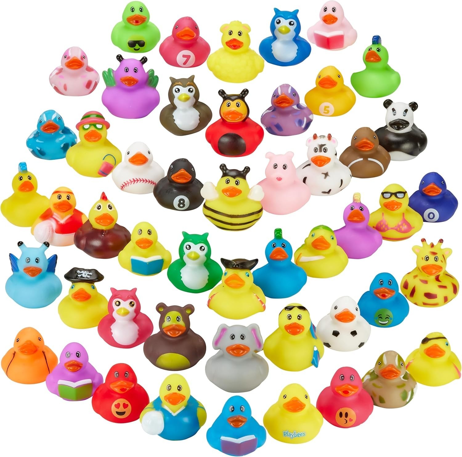 Rubber Ducks in Bulk, Assortment Duckies for Jeep Ducking Floater Duck Bath Toys