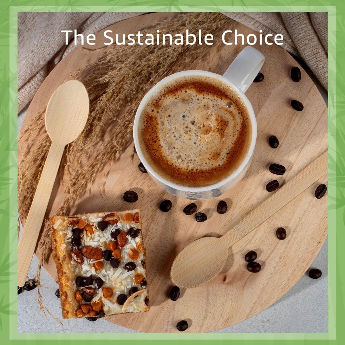 Ibambo 100% Bamboo Spoons – 2400 Compostable Spoons, Disposable or Reusable