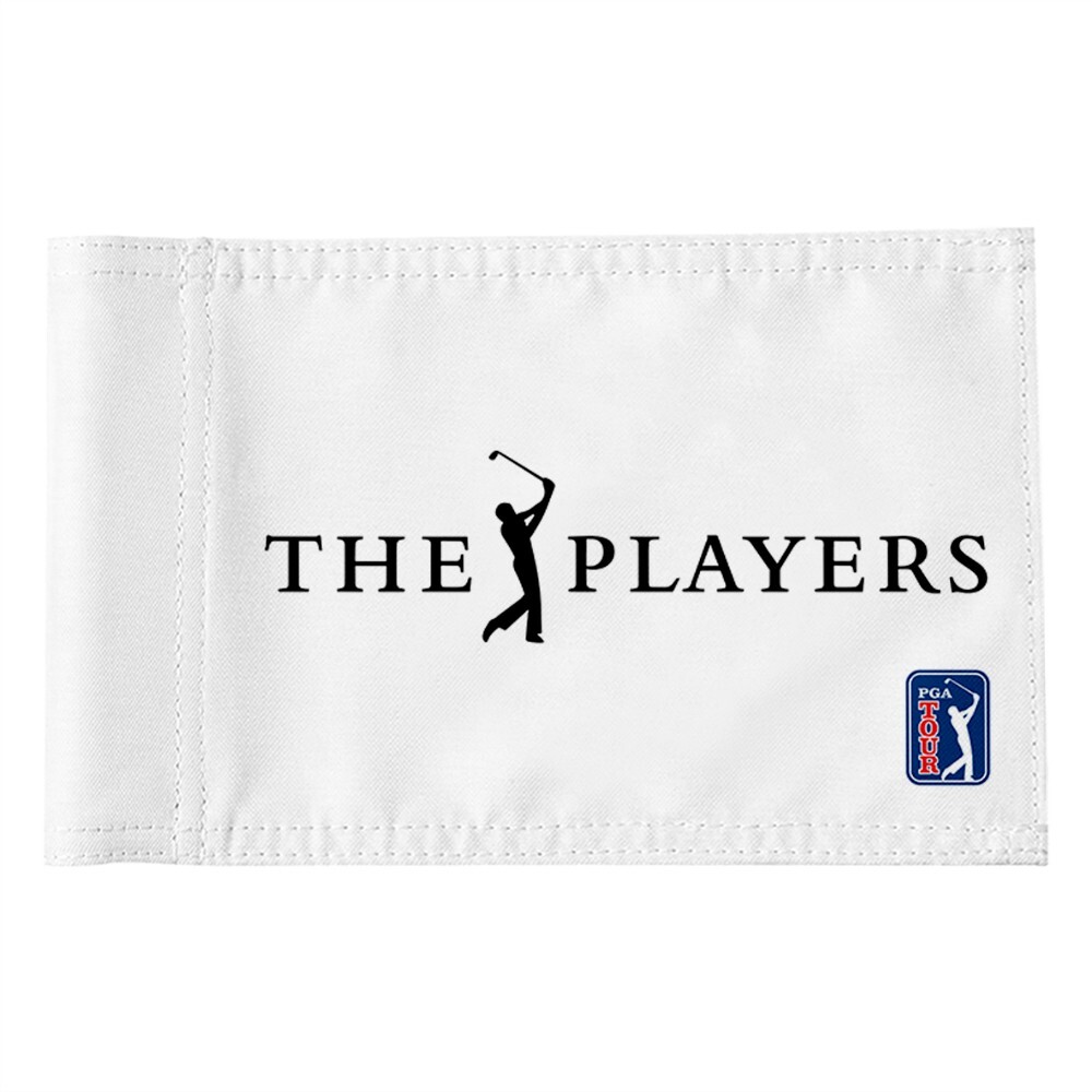 The Players Golf Pin Flag PGA Tour Regulation Tube Flag 8x6Inch white