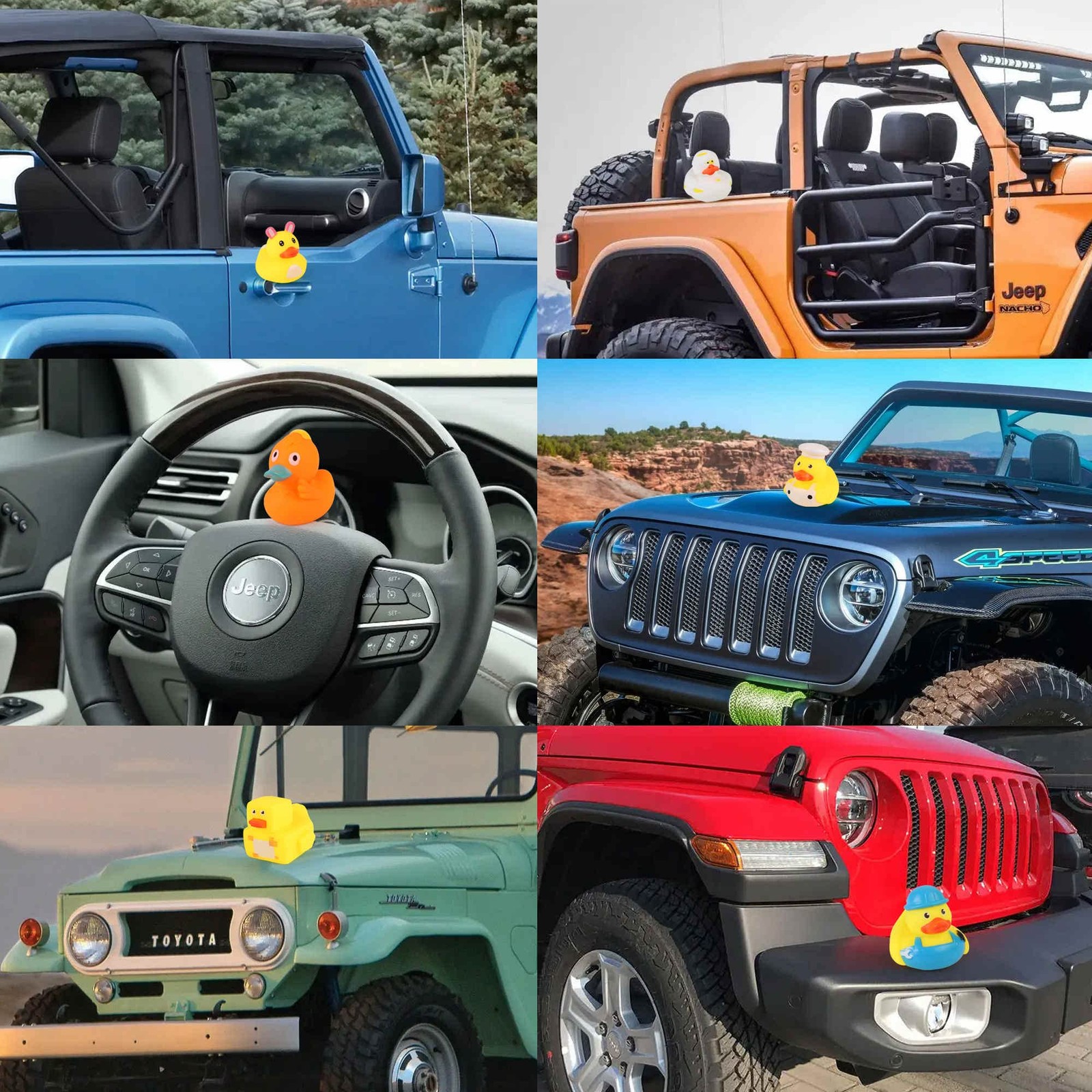 Arttyma Rubber Ducks in Bulk,Assortment Duckies for Jeep Ducking Floater Duck Ba
