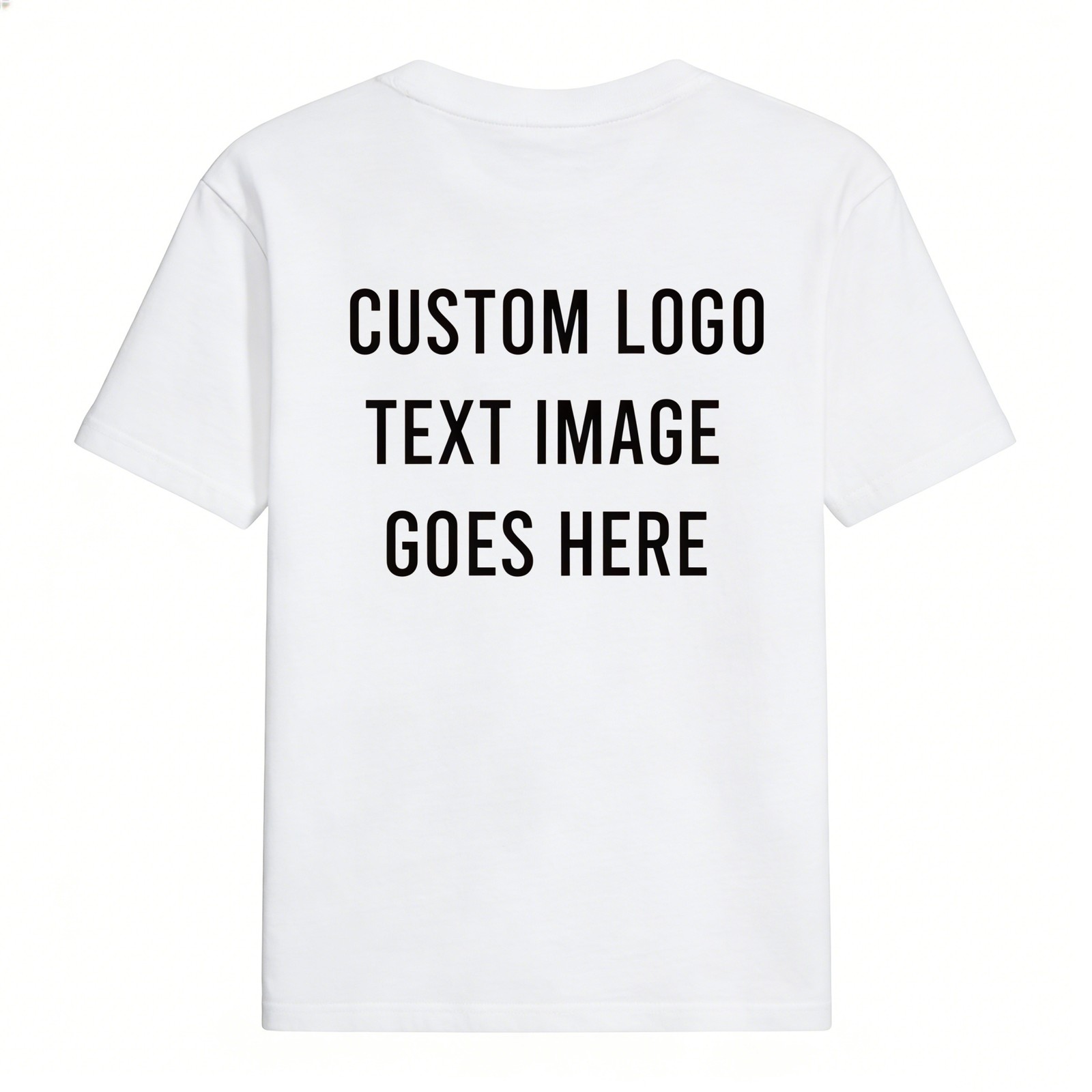 Hollowmark Custom Dark Back Print Tee Black White S-5XL Monochrome Shirt