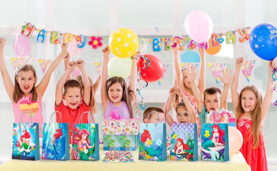 The Little Mermaid Party Favors Ariel Princess Party Gift Bags Filler Loot Bags