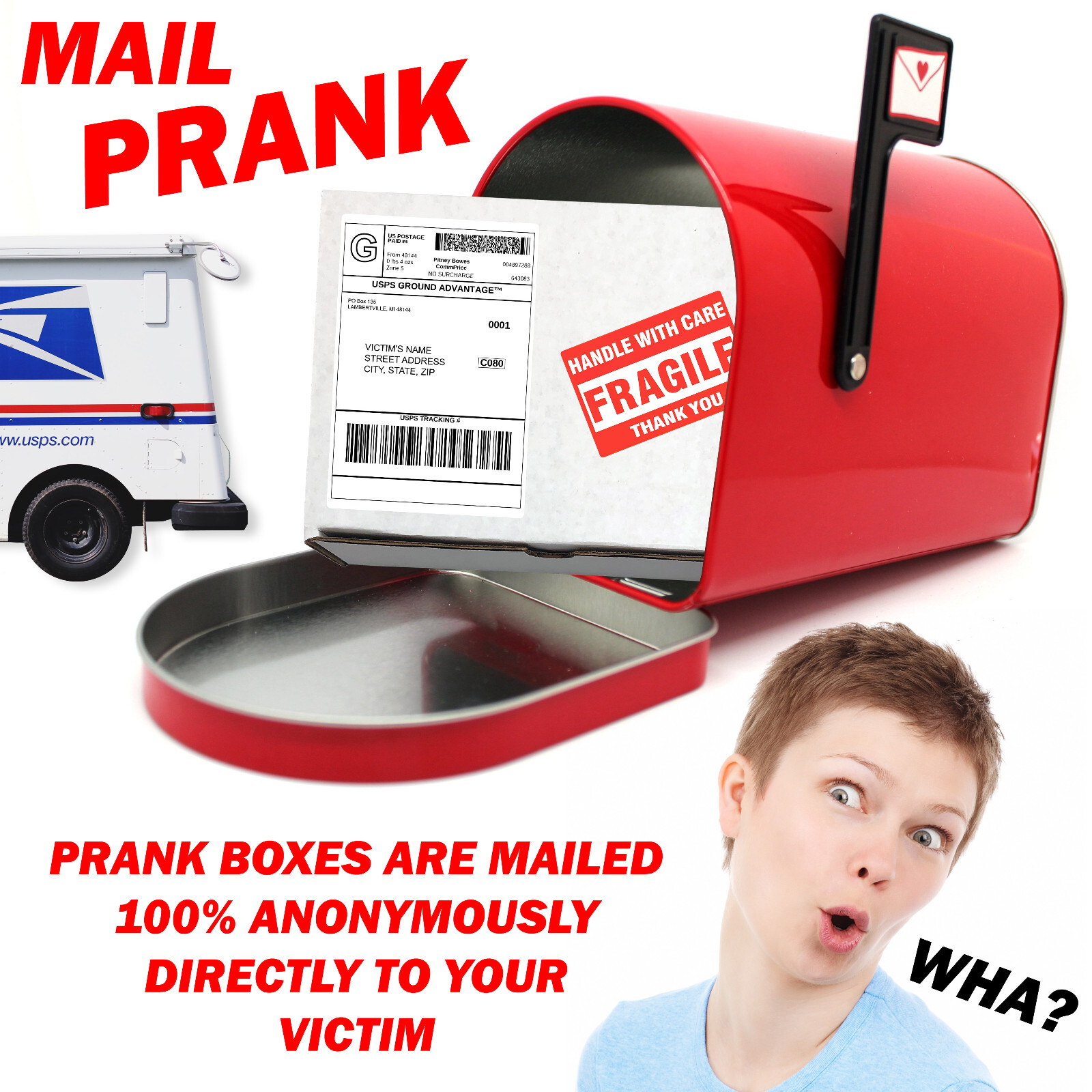 Gotcha! You Looked! Circle Hand Game Prank Mail Sent Directly to your Friends!