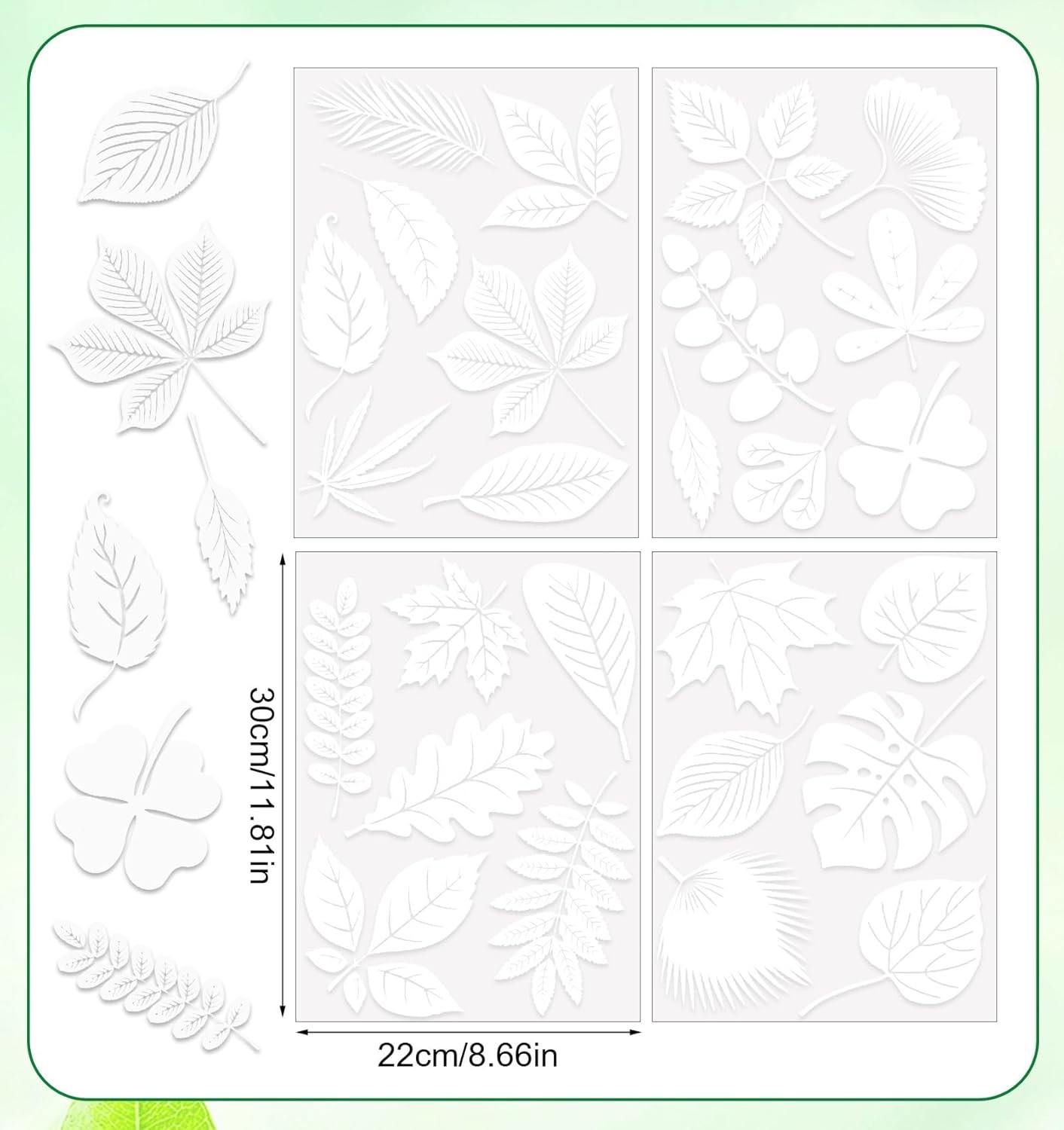 Window Clings for Birds, 26 Pcs Decals to Prevent Bird Strikes Clear