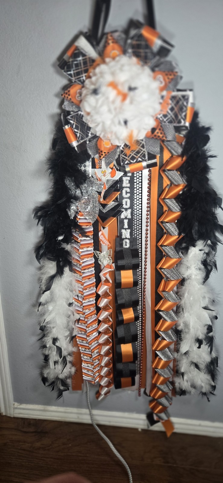 Homecoming Mum Multicolor Ribbon Garland Streamers Fabric Ribbon Party Decor