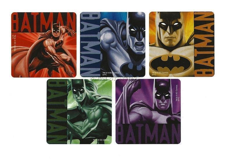 15 DC Comics Batman Superhero Sticker Kid Reward Bday Party Goody Loot Bag Favor