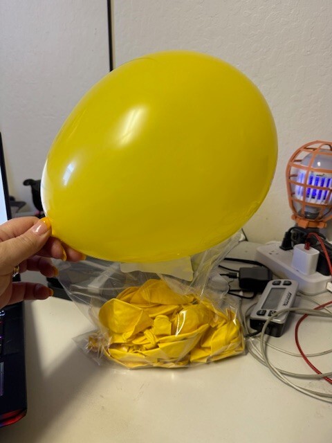 Bulk Lot of Classic Yellow Latex Balloons 50+ Party Decoration New!!!