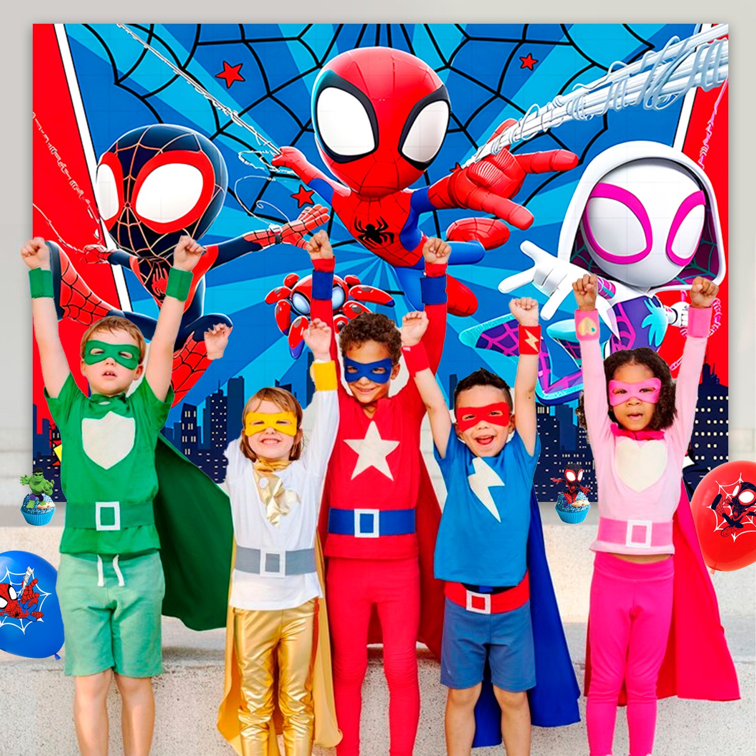Marvel Spiderman and His Amazing Friends Birthday Party Decoration Boys Balloons