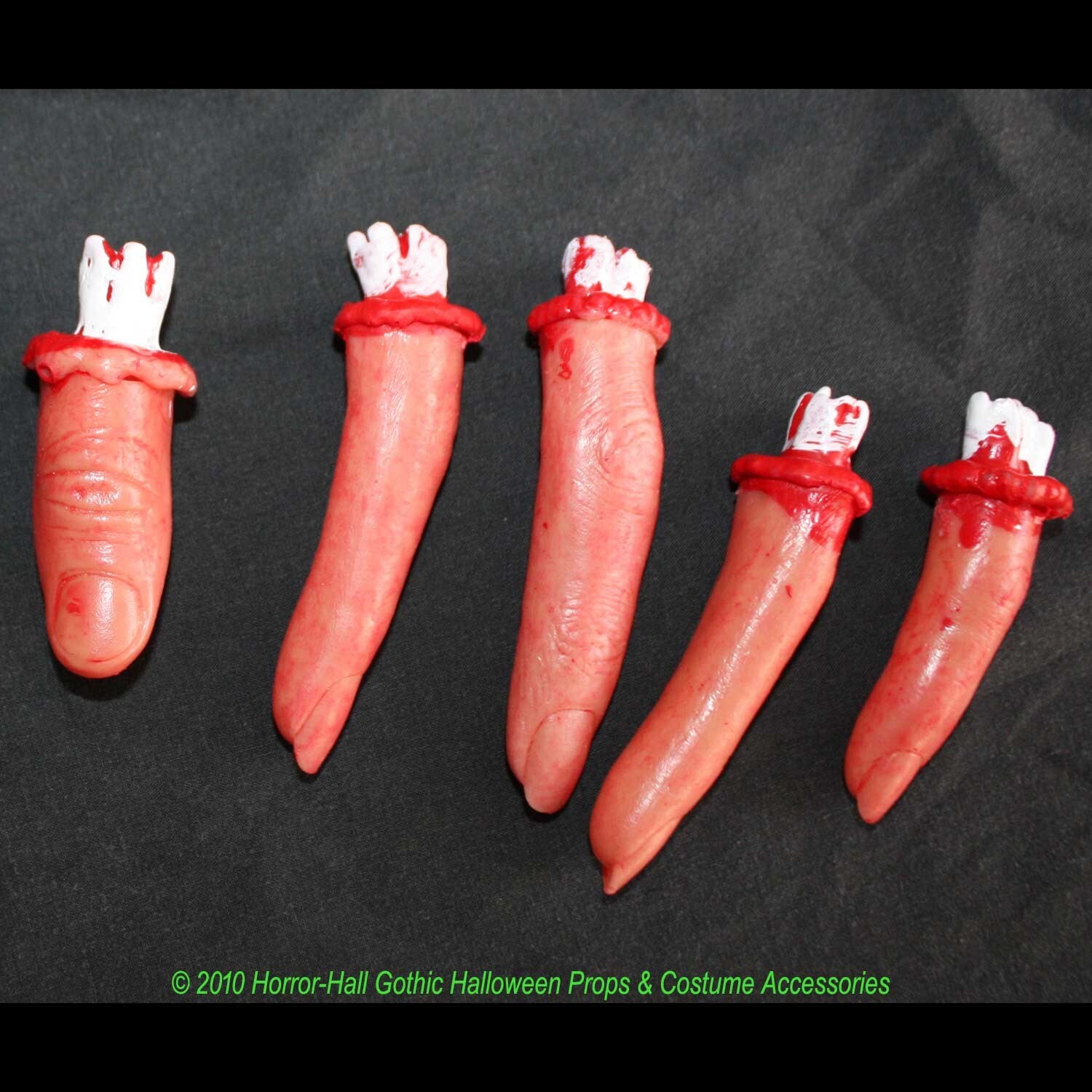 Realistic Life Size Bloody SEVERED FINGERS Body Parts Halloween Prop Decorations