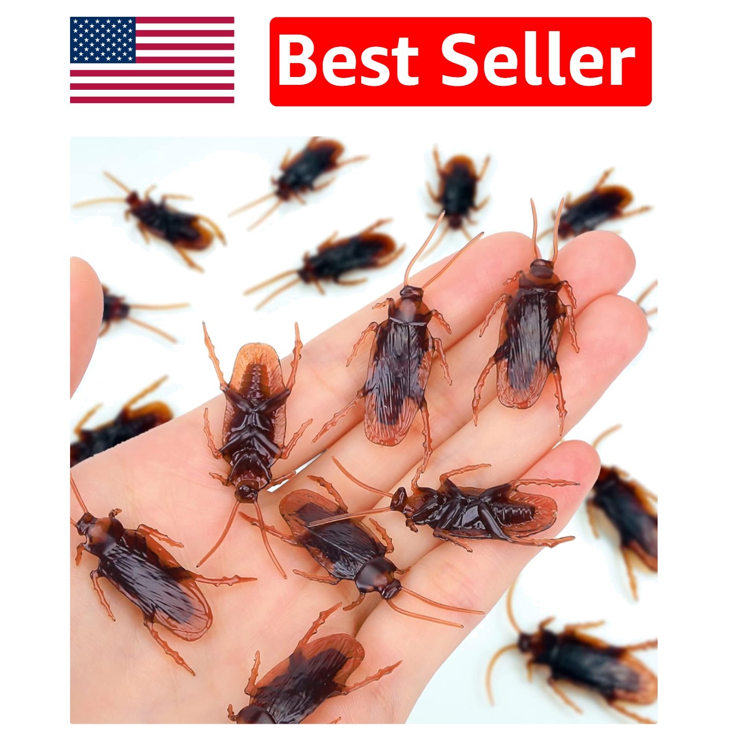 Ultimate Prank Kit: 15PCS Realistic Cockroaches for Halloween and April Fools