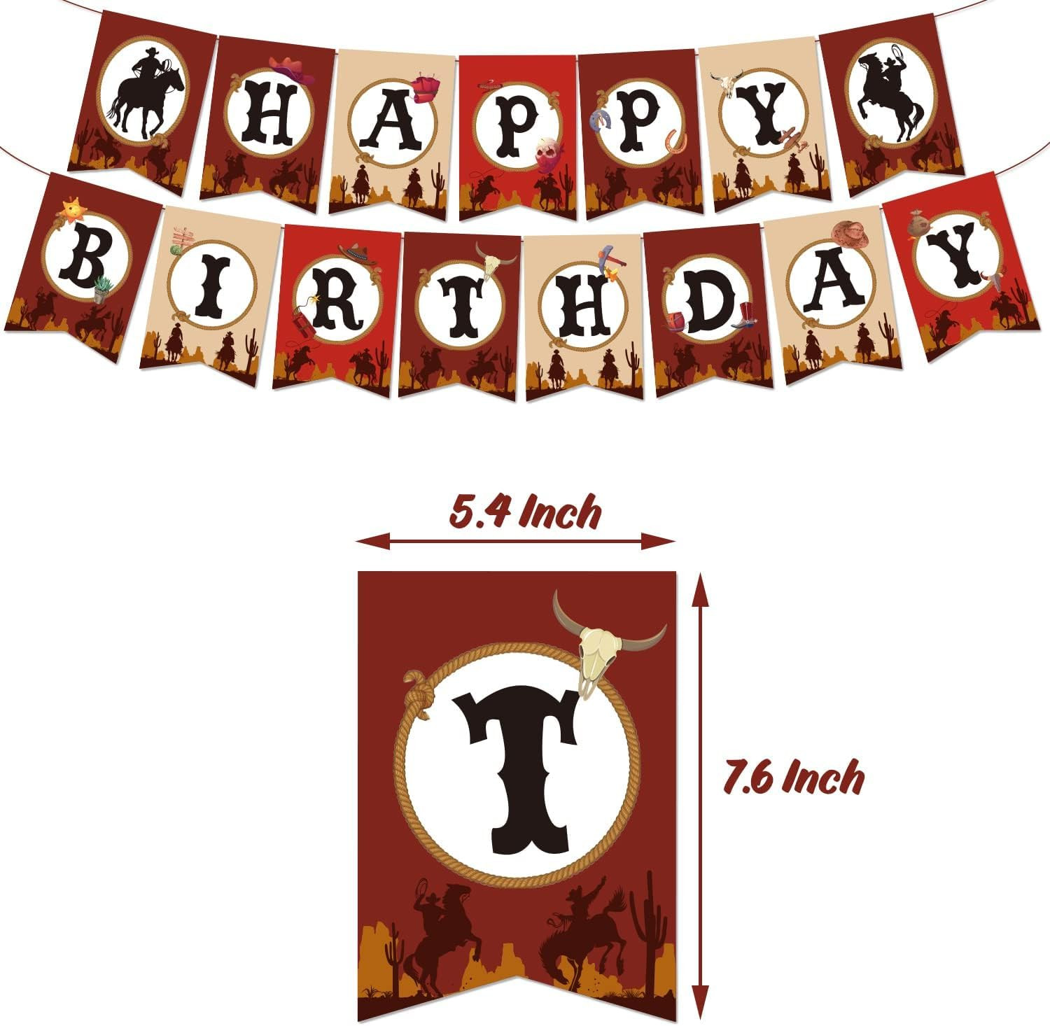Cowboy Birthday Party Decoration 58 Pcs Western Cowboy Theme Decorations Happy