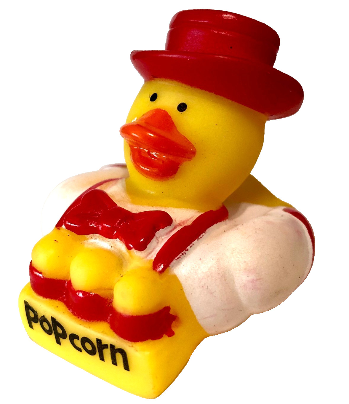 FREE SHIPPING – 2″ CARNIVAL CIRCUS POPCORN VENDOR CRUISING RUBBER DUCK CRUISE