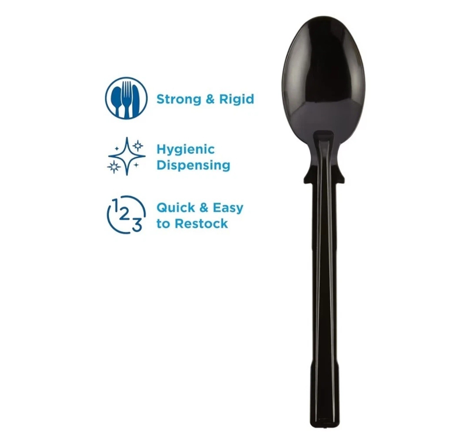 Dixie Ultra DUSST5 Polystyrene Serving Spoon Refill, Series T Black | 960/Case