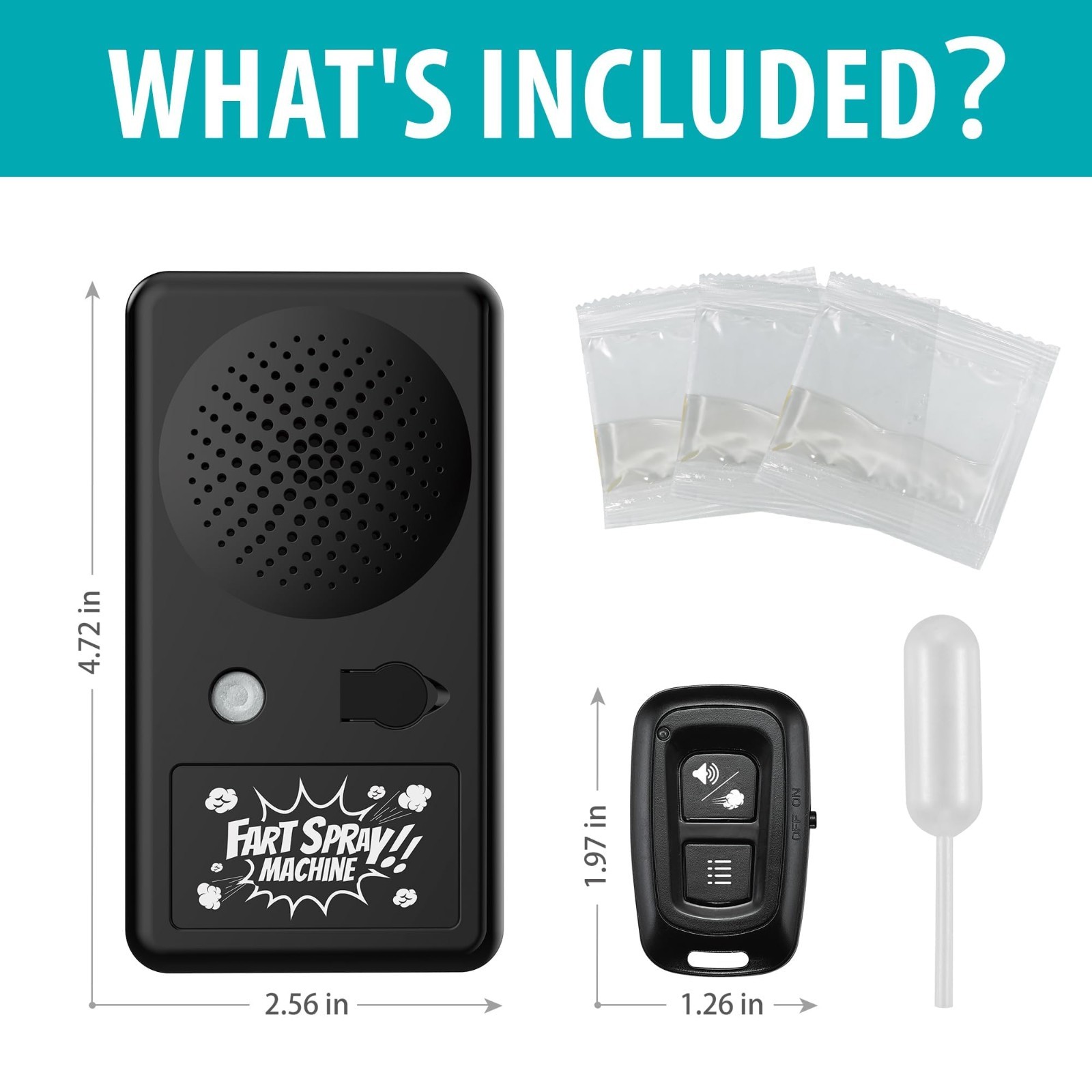 Remote Control Fart Machine – 20 Realistic Sounds, Funny Gag Gift for Parties, O